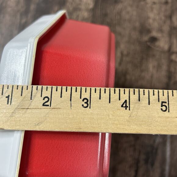 VTG ULLMAN CO Christmas Plastic Cookie Candy Container W/lid Season’s Greetings - Picture 7 of 9